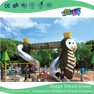 Outdoor Double Owl Slide Combination Animal Playground For Kids Play (HHK-4701)