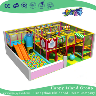 Half Open Cartoon Kids Play Small Indoor Playground (JD-hld130703)