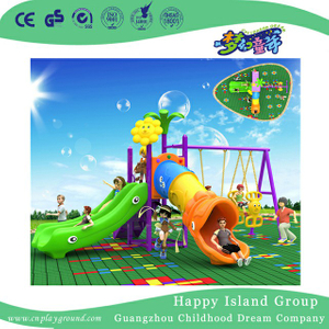 Outdoor Cartoon Simple Children Slide and Swing Playground (BBE-A65)