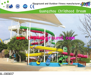 Outdoor Family Large Water Slide For Water Park Playground